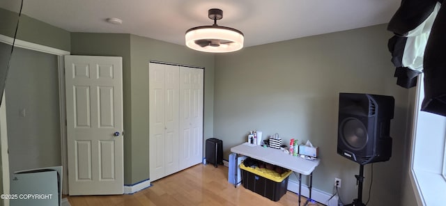 6905 Cape Lisburne Loop, Anchorage, AK 99504 - office area featuring light wood-style floors and baseboards