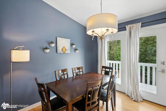 8968 Little Brook St, Anchorage, AK 99507 - dining space with wood finished floors