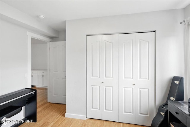8968 Little Brook St, Anchorage, AK 99507 - bedroom featuring light wood-style floors and a closet