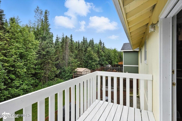 8968 Little Brook St, Anchorage, AK 99507 - balcony with a forest view