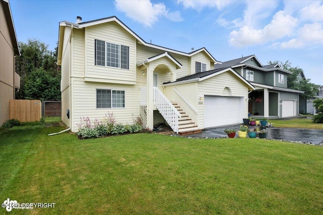 8968 Little Brook St, Anchorage, AK 99507 - raised ranch with a garage and asphalt driveway