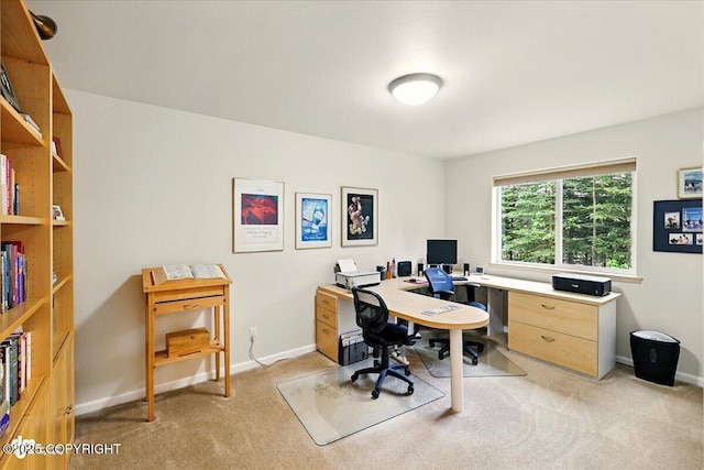 48585 Runners Ave, Soldotna, AK 99669 - office area featuring light carpet and baseboards