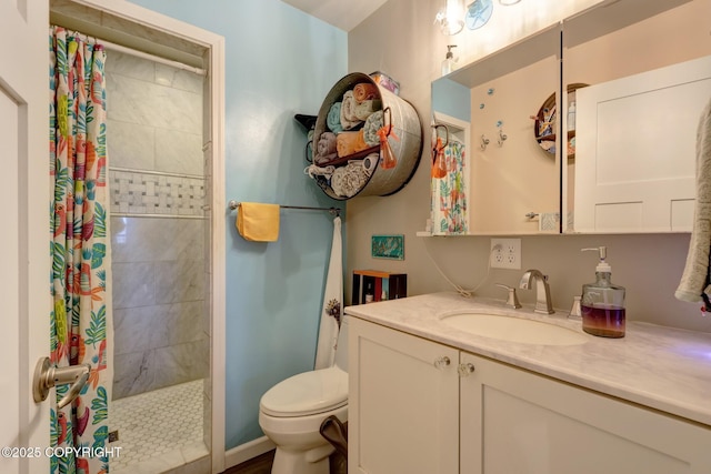 9291 Basher Dr, Anchorage, AK 99507 - full bath with vanity, toilet, and tiled shower