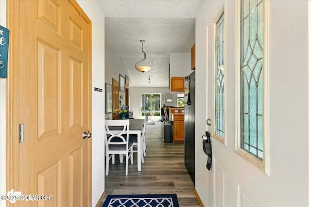 1213 Channel Way, Kenai, AK 99611 - foyer with wood finished floors and a textured ceiling