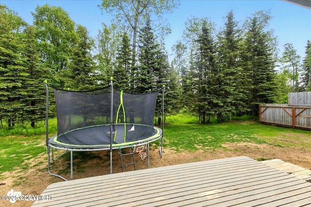 1213 Channel Way, Kenai, AK 99611 - view of grassy yard featuring a trampoline