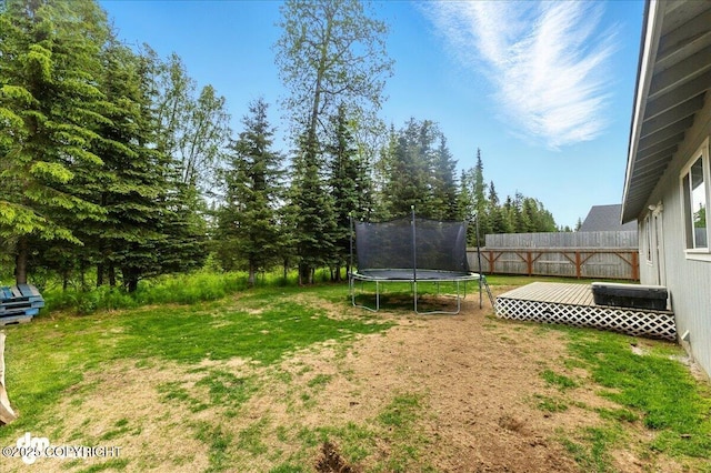 1213 Channel Way, Kenai, AK 99611 - view of yard with a trampoline
