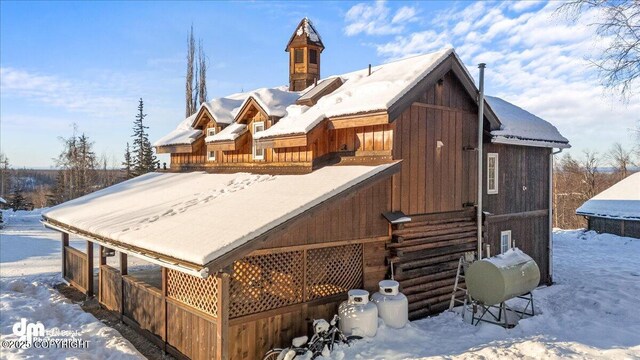 40327 S Malaspina Loop, Talkeetna, AK 99676 - view of snow covered back of property