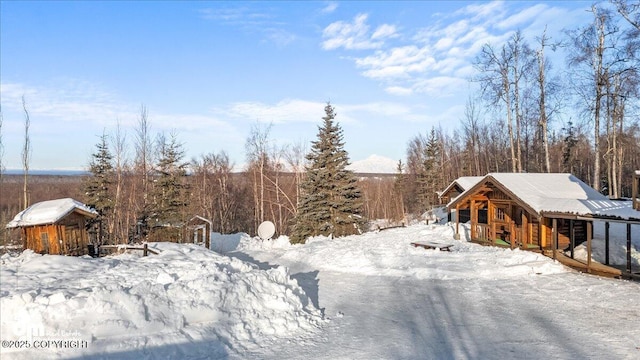 40327 S Malaspina Loop, Talkeetna, AK 99676 - view of snowy yard