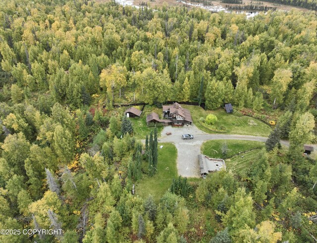 40327 S Malaspina Loop, Talkeetna, AK 99676 - aerial overview of property's location with a heavily wooded area