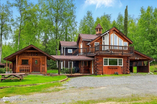 40327 S Malaspina Loop, Talkeetna, AK 99676 - view of front facade featuring log siding