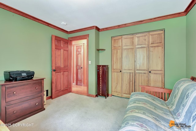7408 N Grouse Loop, Wasilla, AK 99654 - living area with ornamental molding and light carpet