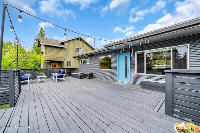 1601 Bannister Dr, Anchorage, AK 99508 - view of wooden deck
