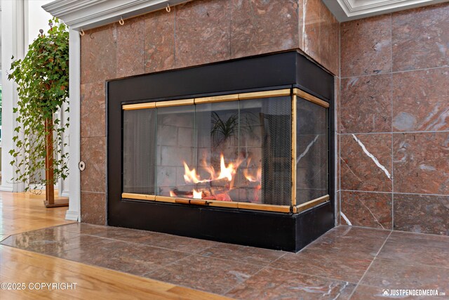 1701 Woo Blvd, Anchorage, AK 99515 - detailed view of a multi sided fireplace