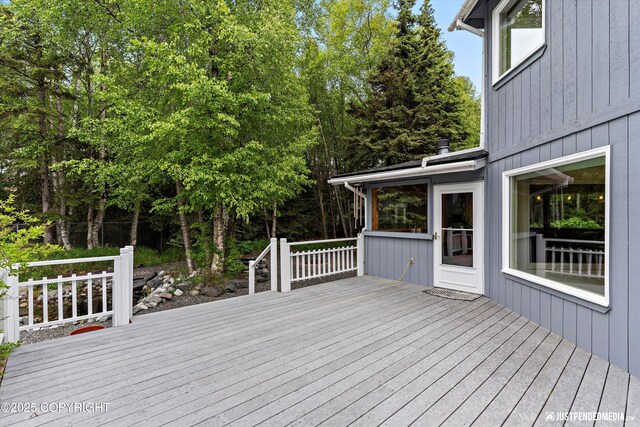 1701 Woo Blvd, Anchorage, AK 99515 - view of wooden deck