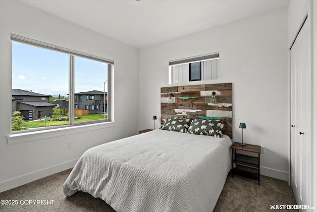 7864 Crane Cir, Anchorage, AK 99502 - carpeted bedroom with baseboards and a closet