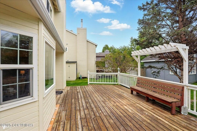 2350 Ariel Cir, Anchorage, AK 99515 - view of wooden deck