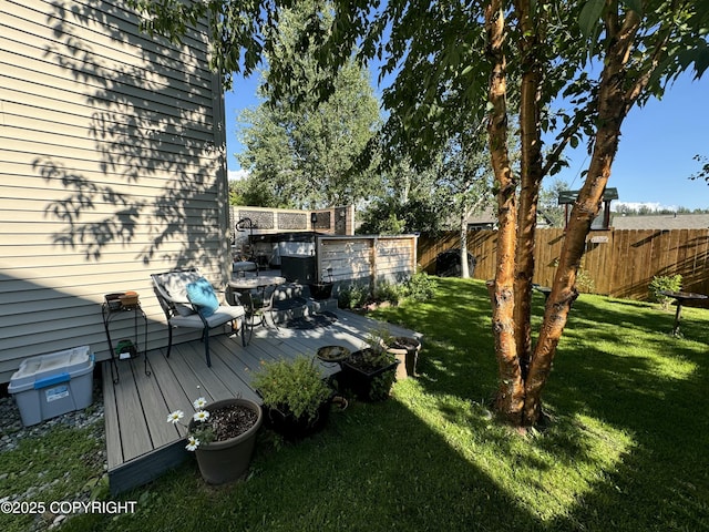 5893 Kenai Fjords Loop, Anchorage, AK 99502 - view of yard with a deck