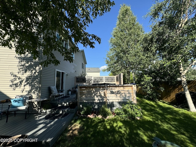 5893 Kenai Fjords Loop, Anchorage, AK 99502 - view of wooden terrace