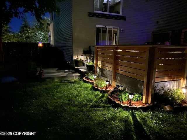 5893 Kenai Fjords Loop, Anchorage, AK 99502 - view of back of house at night