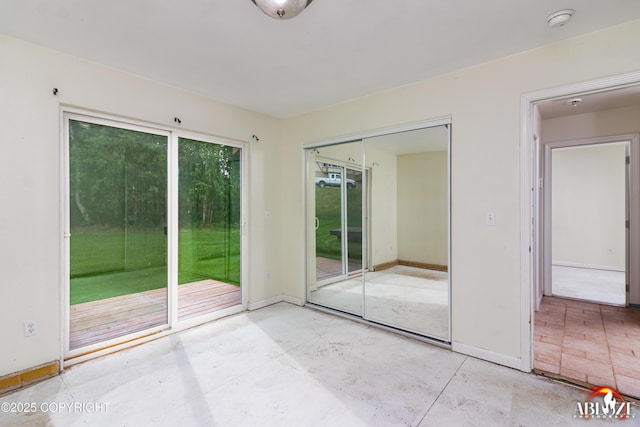 4106 E Country Fair Dr # A, Wasilla, AK 99654 - empty room featuring a smoke detector and baseboards