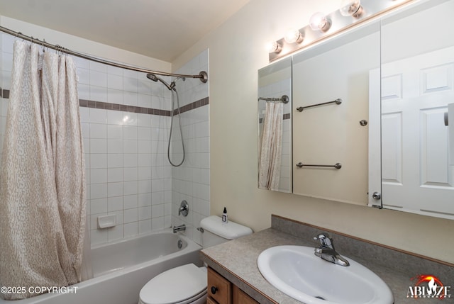 4106 E Country Fair Dr # A, Wasilla, AK 99654 - full bathroom featuring vanity, shower / tub combo with curtain, and toilet