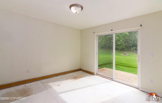 4106 E Country Fair Dr # A, Wasilla, AK 99654 - empty room featuring baseboards and concrete floors