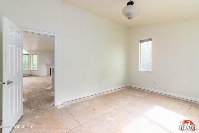 4106 E Country Fair Dr # A, Wasilla, AK 99654 - spare room with a fireplace and baseboards