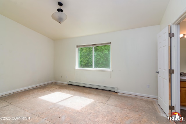 4106 E Country Fair Dr # A, Wasilla, AK 99654 - empty room with a baseboard heating unit and baseboards