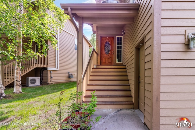 4106 E Country Fair Dr # A, Wasilla, AK 99654 - entrance to property with ac unit