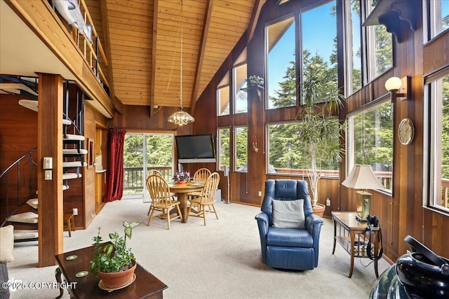 142 Vail Cir, Girdwood, AK 99587 - sunroom with a chandelier