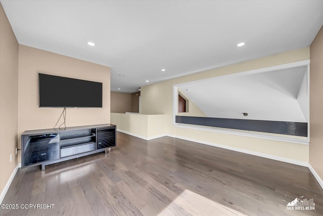 268 Dailey Ave, Anchorage, AK 99515 - unfurnished room with wood finished floors, baseboards, and recessed lighting