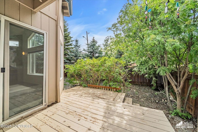 268 Dailey Ave, Anchorage, AK 99515 - deck featuring a fenced backyard