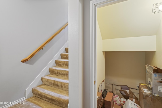 11751 Mary Ave, Anchorage, AK 99515 - staircase featuring carpet flooring