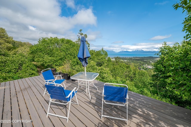 1855 Mission Rd, Homer, AK 99603 - deck featuring outdoor dining area