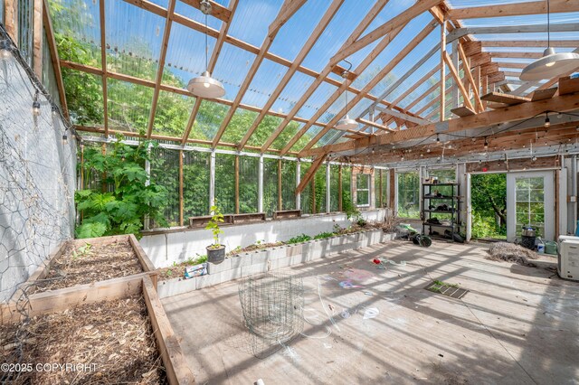 1855 Mission Rd, Homer, AK 99603 - unfurnished sunroom featuring vaulted ceiling