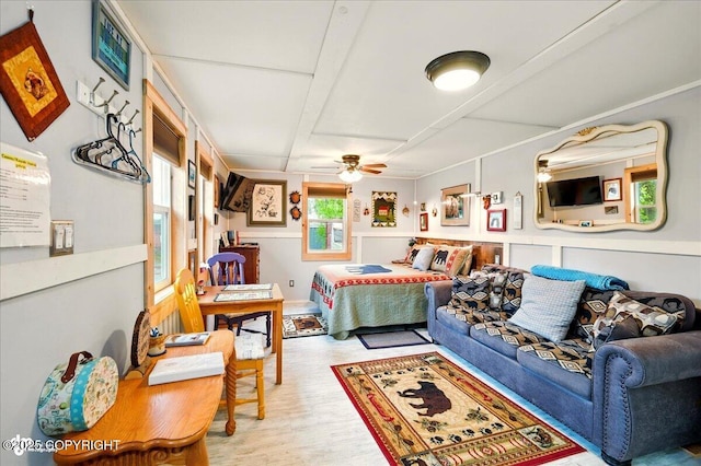 9637 N Buckingham Palace Rd, Willow, AK 99688 - bedroom with wood finished floors