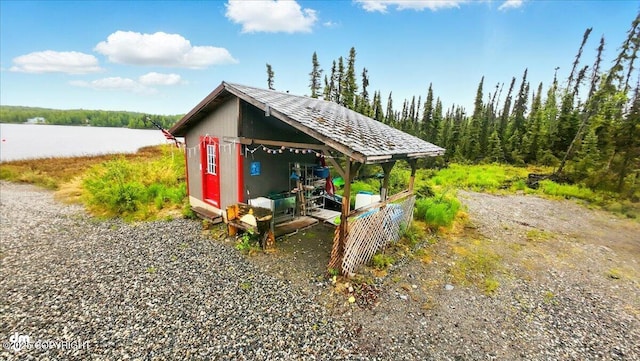 9637 N Buckingham Palace Rd, Willow, AK 99688 - view of outbuilding with a wooded view