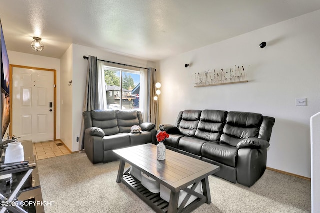 4160 Crannog St, Anchorage, AK 99502 - living room featuring light carpet and baseboards