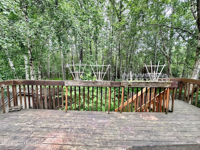 3139 Rosella St # G, Anchorage, AK 99504 - view of wooden terrace