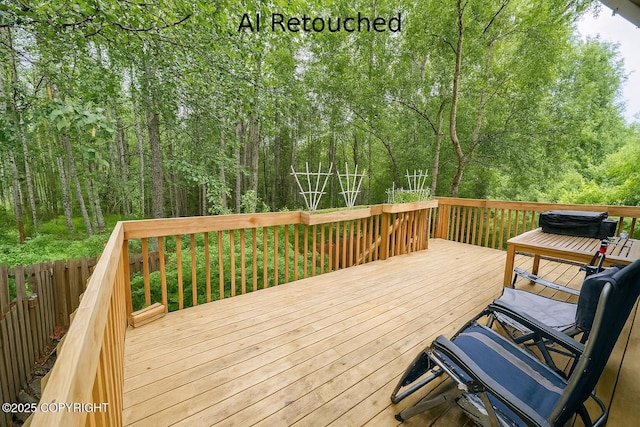 3139 Rosella St # G, Anchorage, AK 99504 - deck with a forest view