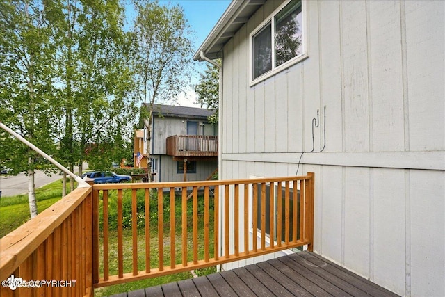 6911 Cheryl St, Anchorage, AK 99518 - view of wooden deck