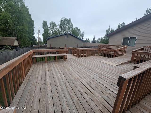 7324 Zurich St, Anchorage, AK 99507 - view of wooden terrace
