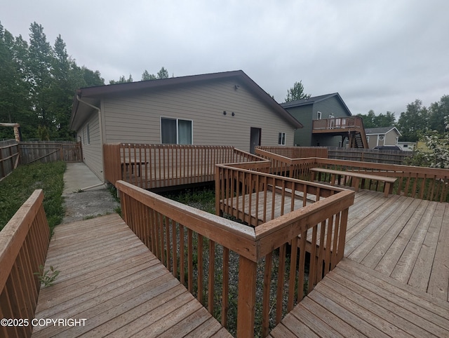 7324 Zurich St, Anchorage, AK 99507 - view of wooden terrace