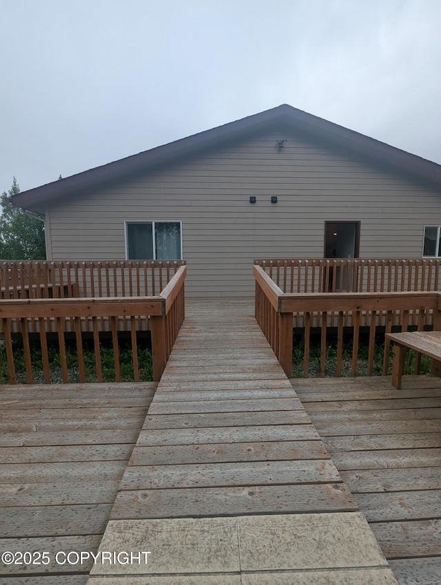 7324 Zurich St, Anchorage, AK 99507 - view of wooden deck