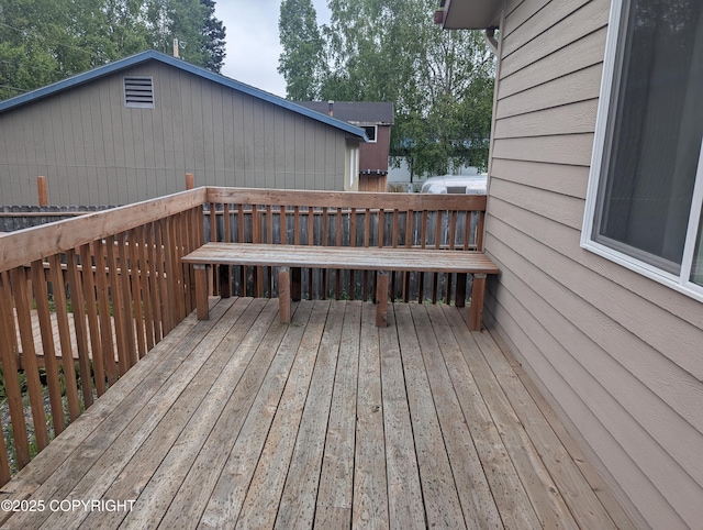 7324 Zurich St, Anchorage, AK 99507 - view of wooden terrace