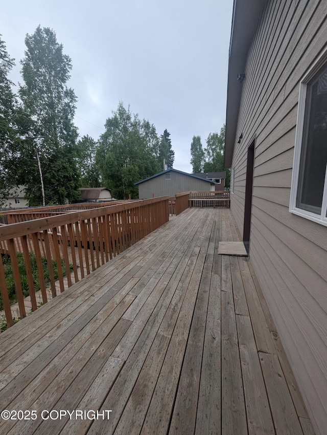 7324 Zurich St, Anchorage, AK 99507 - view of wooden terrace