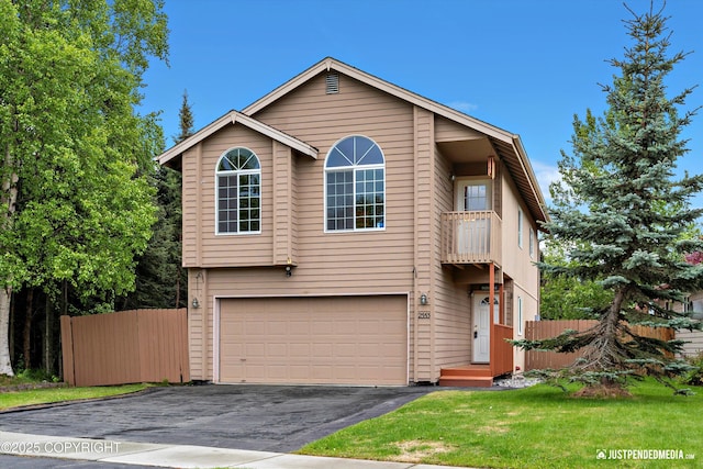 2353 Maritime Loop, Anchorage, AK 99515 - view of front of home with driveway and a garage