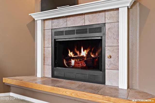 2353 Maritime Loop, Anchorage, AK 99515 - detailed view of a fireplace and baseboards