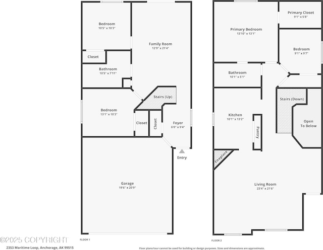 2353 Maritime Loop, Anchorage, AK 99515 - property floor plan