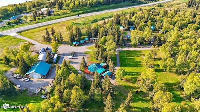 13364 Sterling Hwy, Ninilchik, AK 99639 - aerial view of property and surrounding area featuring a heavily wooded area